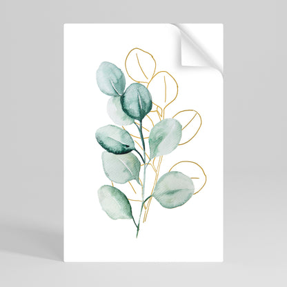 SILHOUETTES IN SOFT WATERS Peel and Stick Vertical Poster