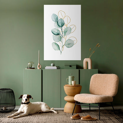 SILHOUETTES IN SOFT WATERS Peel and Stick Vertical Poster