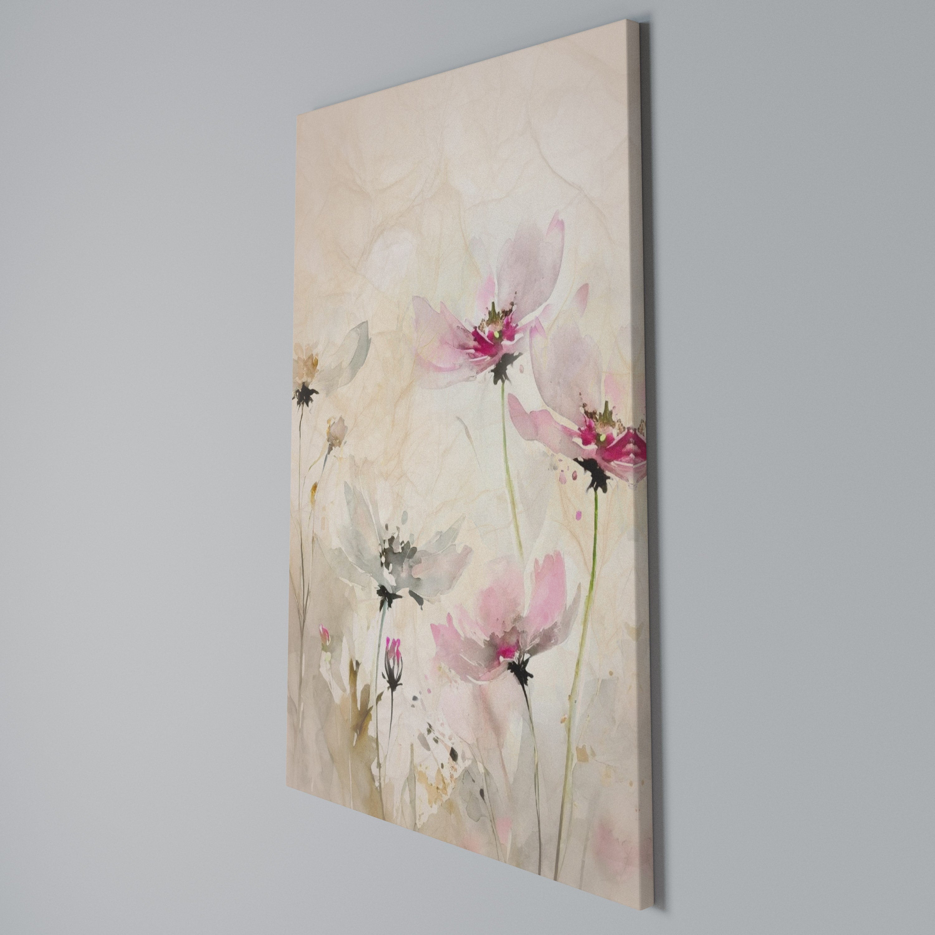 PAINTED LIGHTNESS Vertical Canvas Print