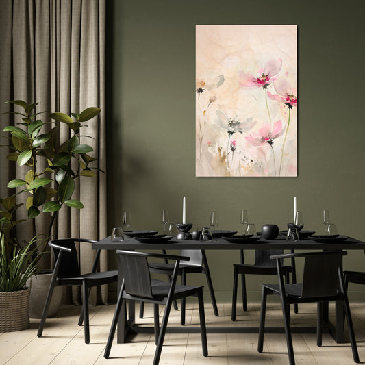 PAINTED LIGHTNESS Vertical Canvas Print
