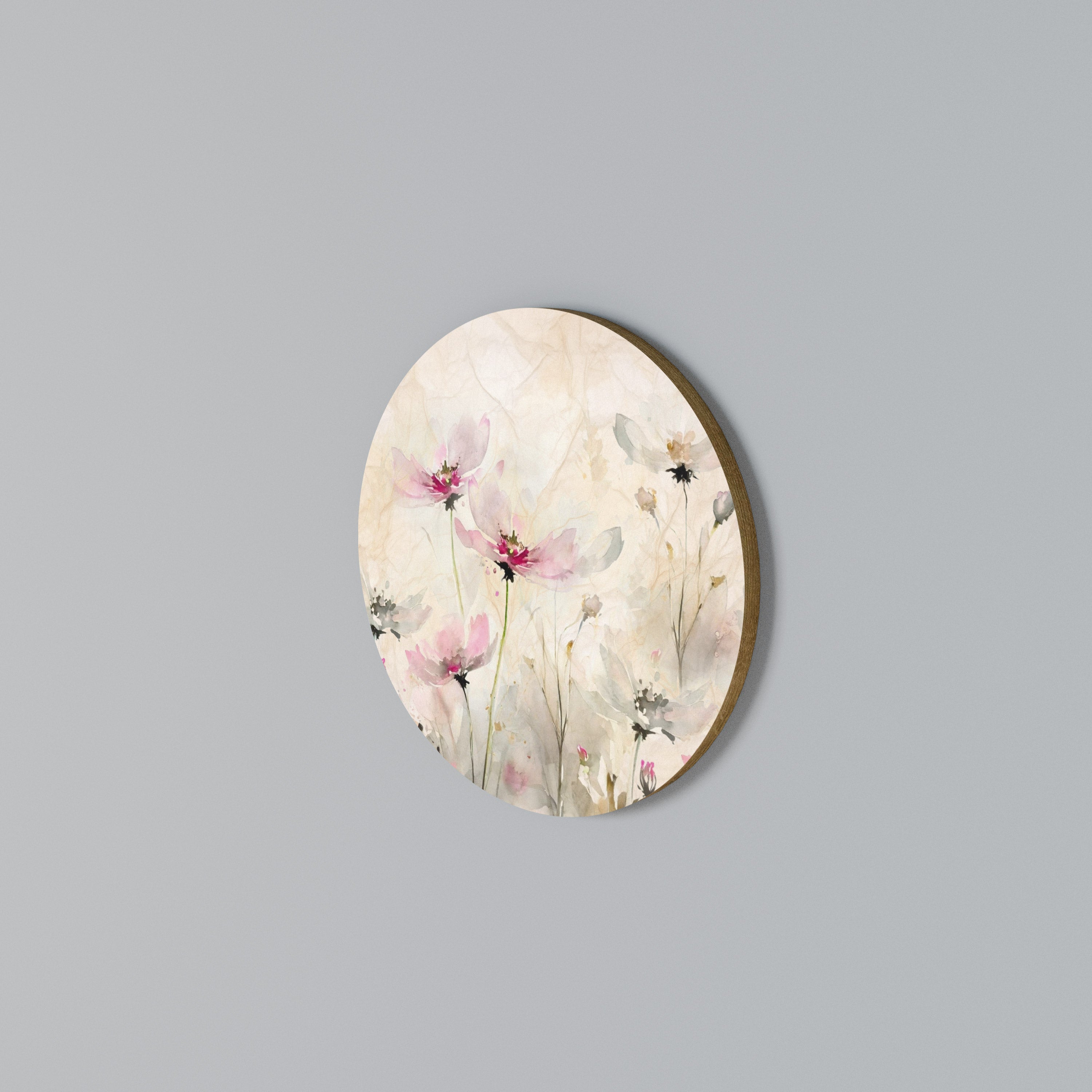PAINTED LIGHTNESS Round Wall Art