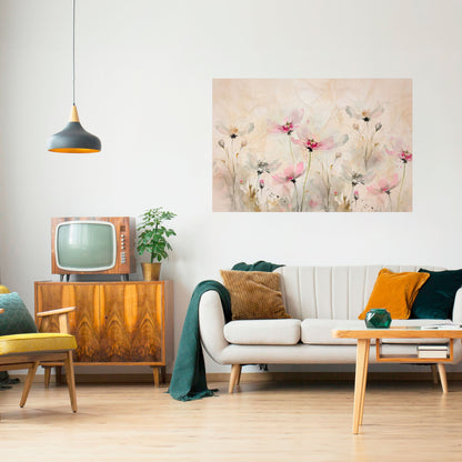 MÅLAD LJUTHET Horisontell Poster med självhäftande text