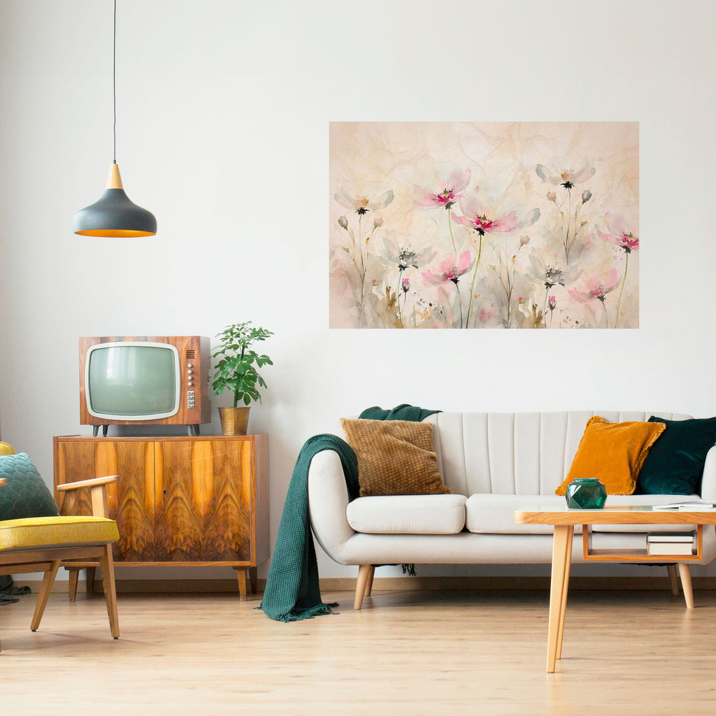 MÅLAD LJUTHET Horisontell Poster med självhäftande text