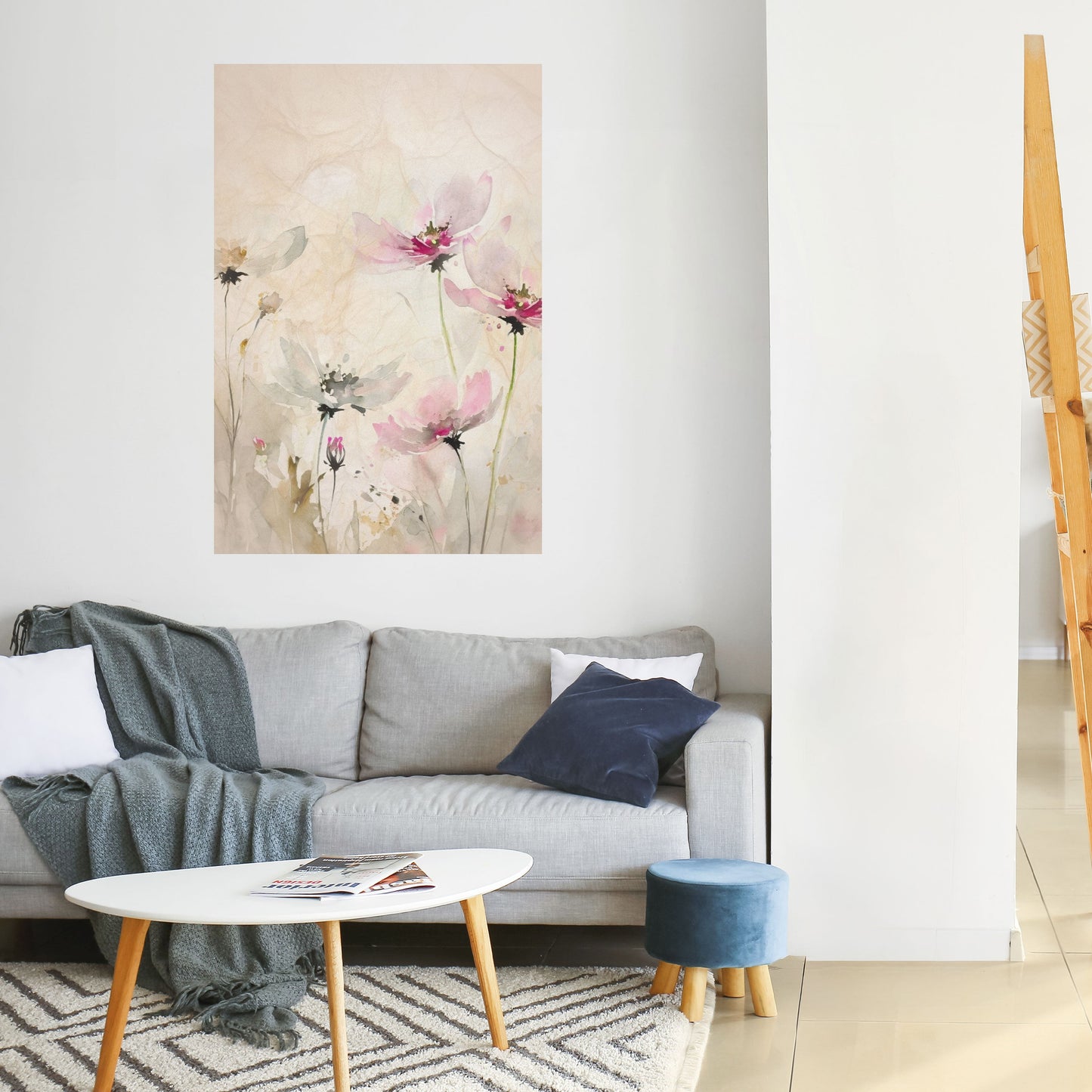 PAINTED LIGHTNESS Peel and Stick Vertical Poster