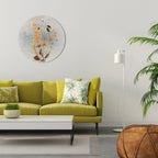 WHISPERS OF WILDFLOWERS Round Wall Art
