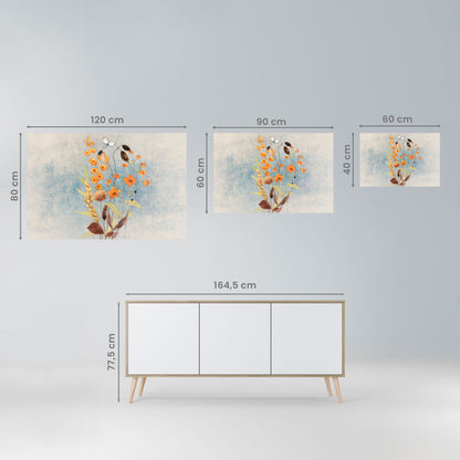WHISPERS OF WILDFLOWERS Peel and Stick Horizontal Poster