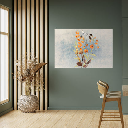 WHISPERS OF WILDFLOWERS Peel and Stick Horizontal Poster