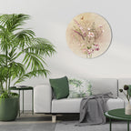 FLOWERED REVERIE Round Wall Art