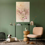 FLOWERED REVERIE Peel and Stick Vertical Poster