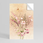 FLOWERED REVERIE Peel and Stick Vertical Poster
