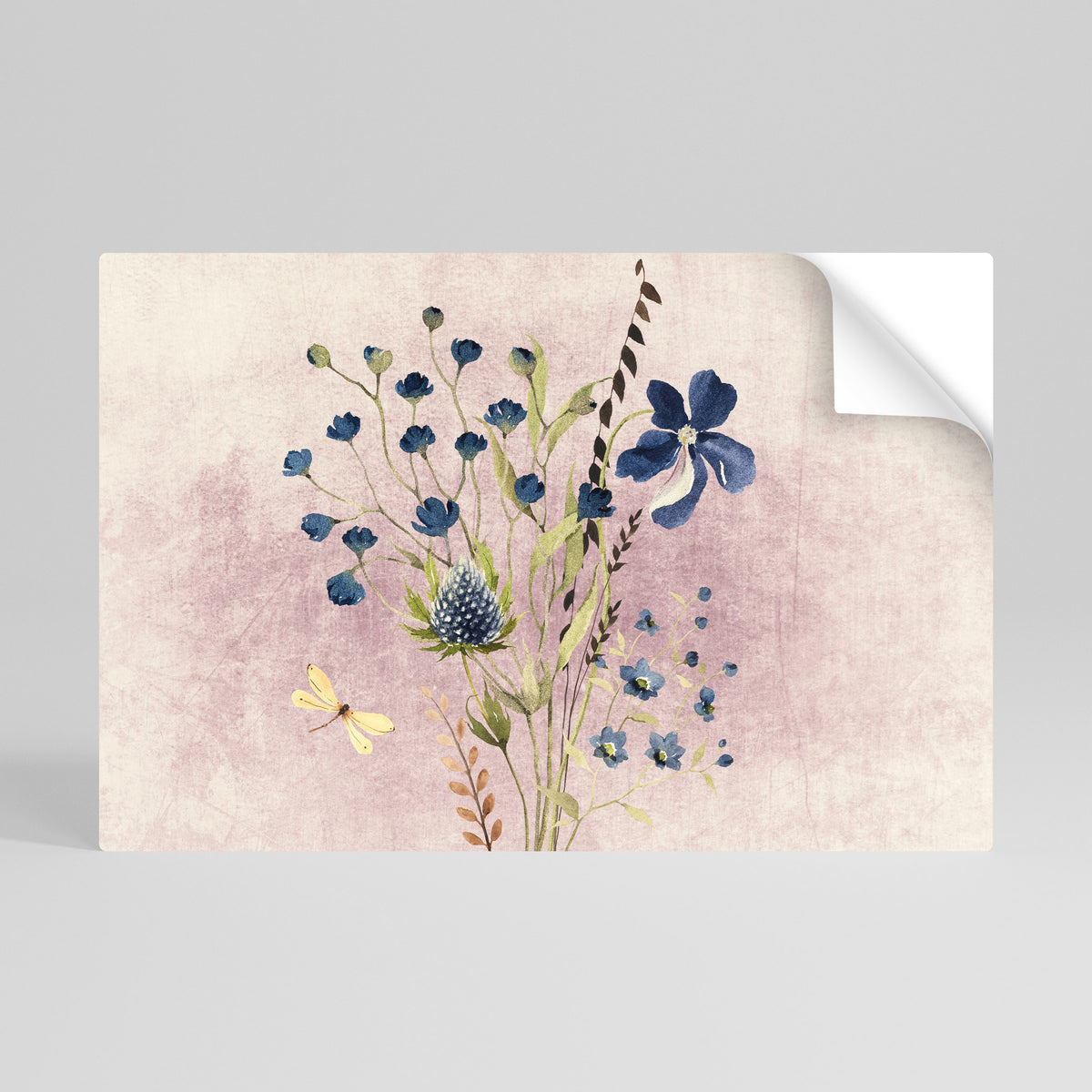 CORNFLOWER REVERIE Självhäftande Horisontell Poster