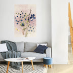 Blåklintdagis vertikal poster med självhäftande klistermärke