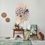 Blåklintdagis vertikal poster med självhäftande klistermärke