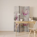 ASTONISHING MAGNOLIA Dekorativ rumsavdelare – 3 paneler