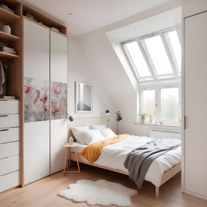 HÄPPAR MED MAGNOLIA, horisontell poster med självhäftande text