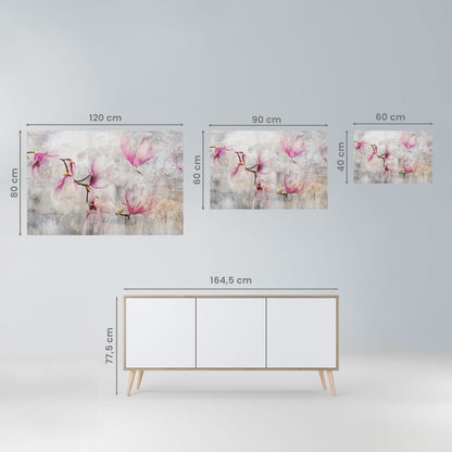 HÄPPAR MED MAGNOLIA, horisontell poster med självhäftande text