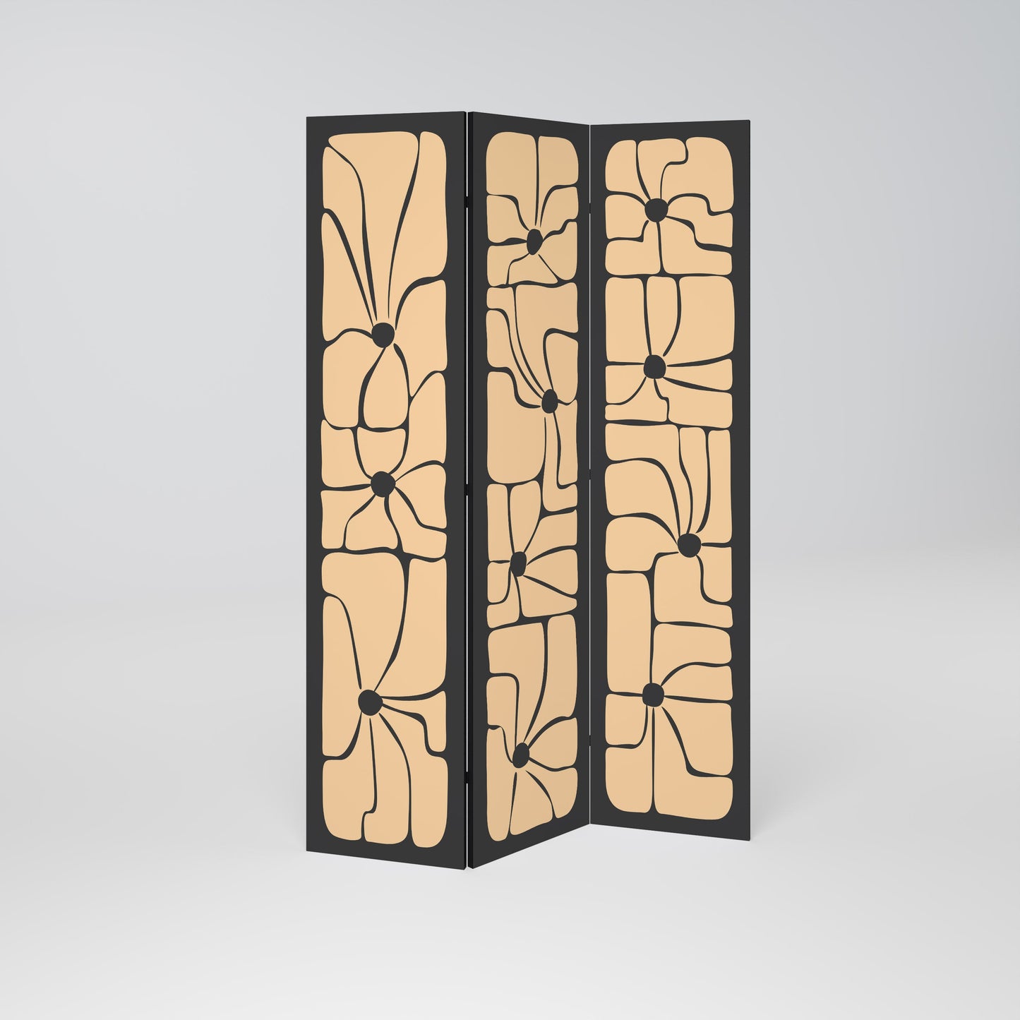 TRANQUIL CURRENTS Decorative 3-Panel Room Divider