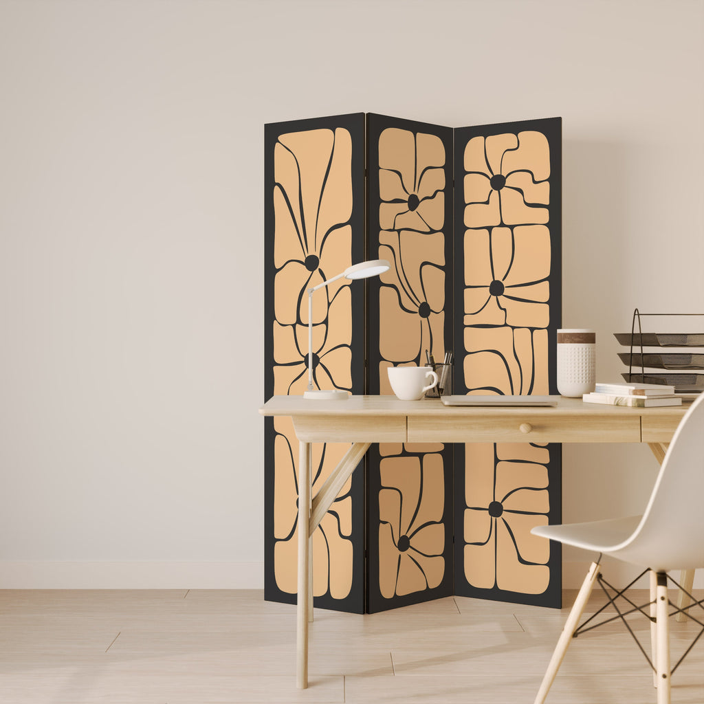 TRANQUIL CURRENTS Dekorativ rumsavdelare med 3 paneler