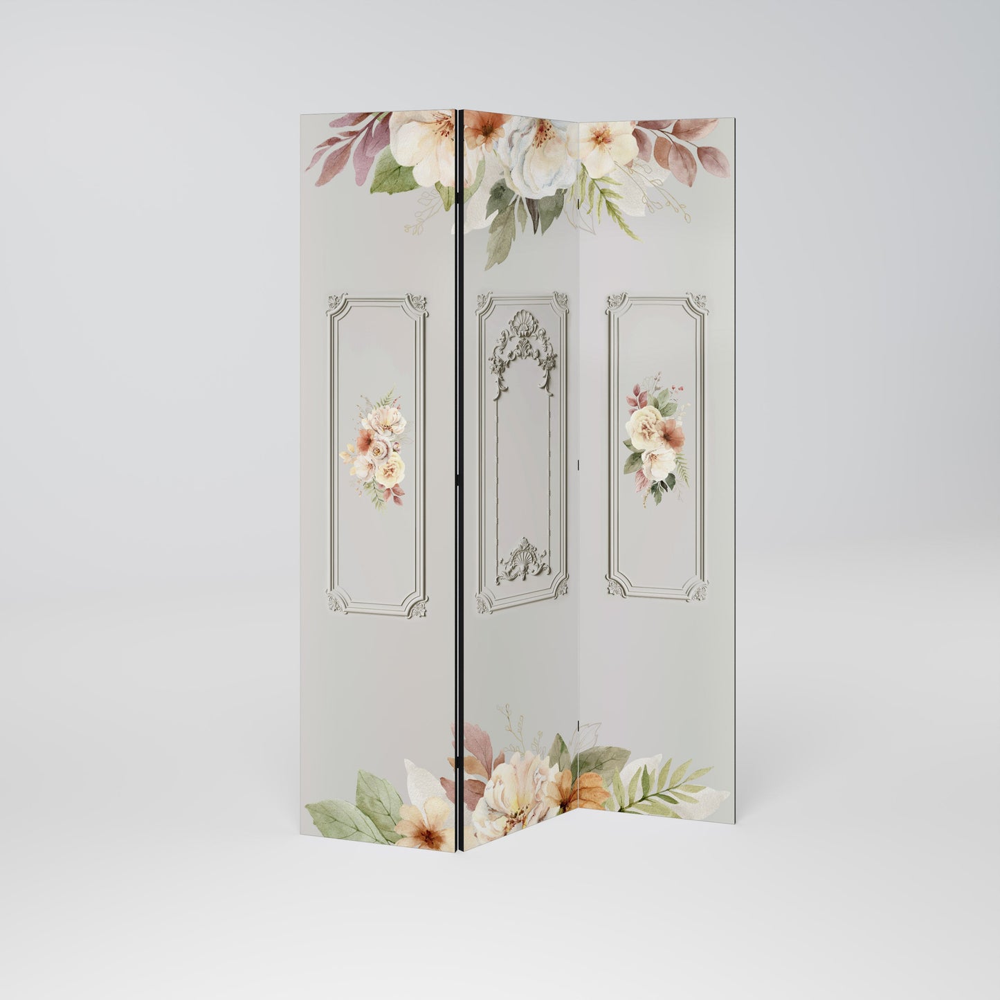 ELEGANT SHIELD Decorative 3-Panel Room Divider