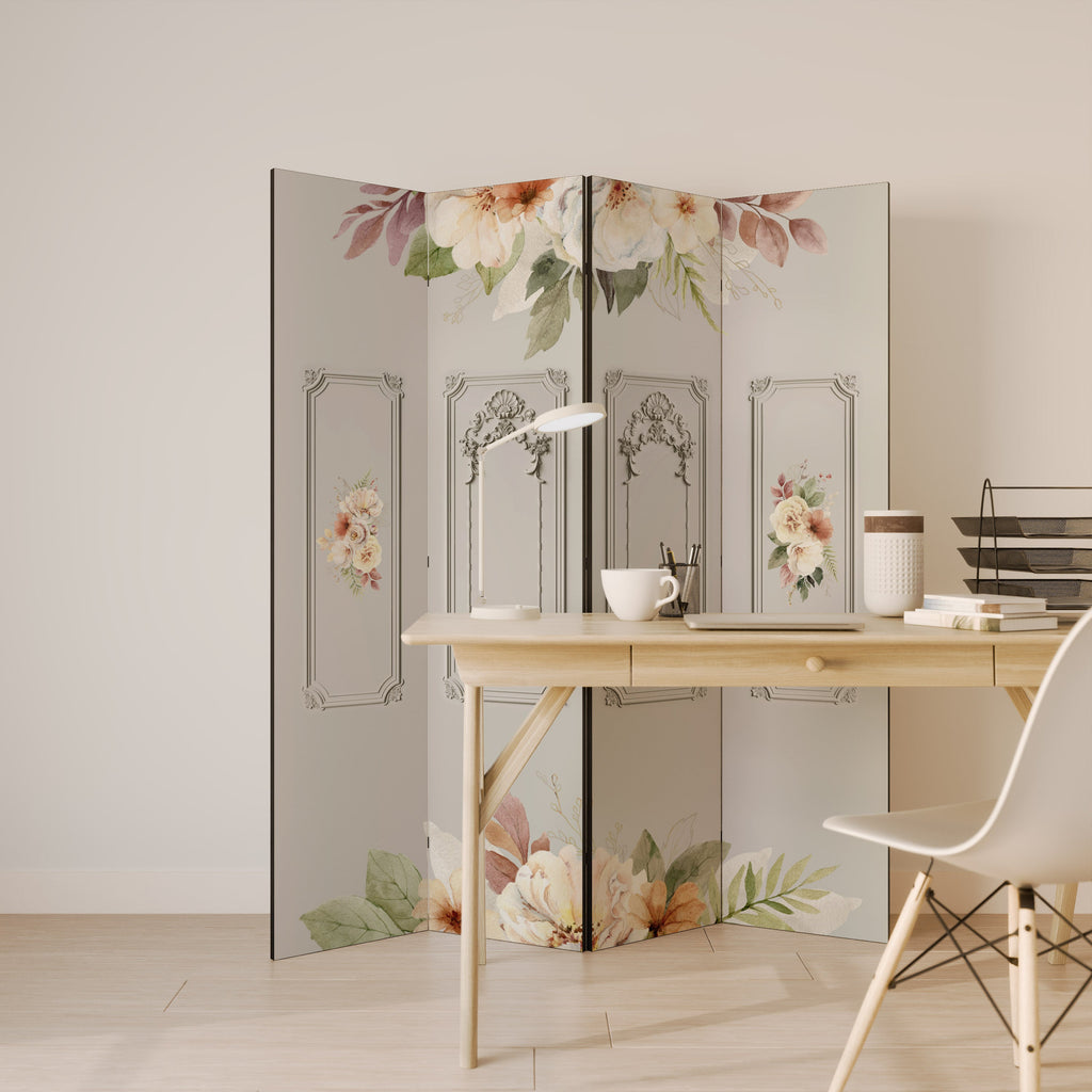 ELEGANT SHIELD Dekorativ rumsavdelare med 4 paneler