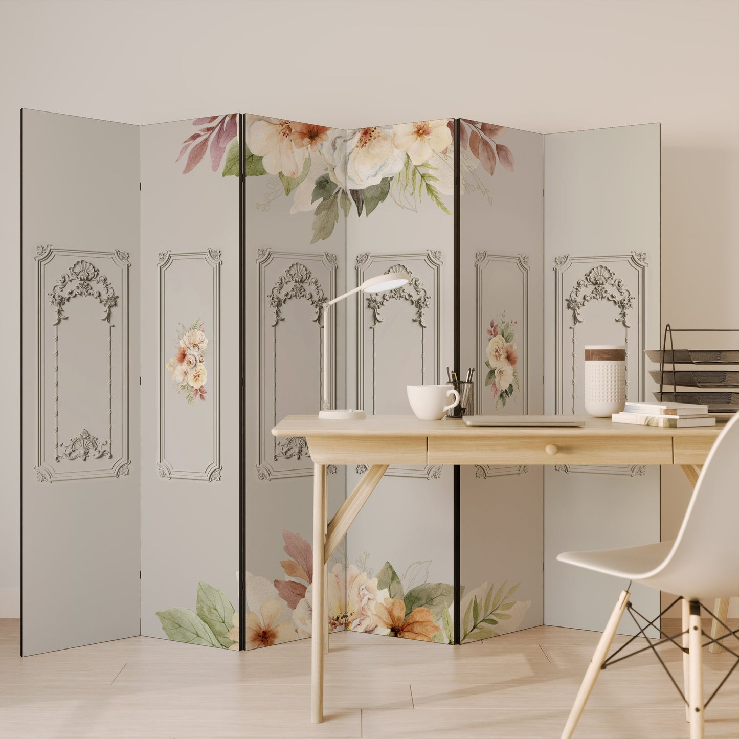 ELEGANT SHIELD Dekorativ rumsavdelare med 6 paneler