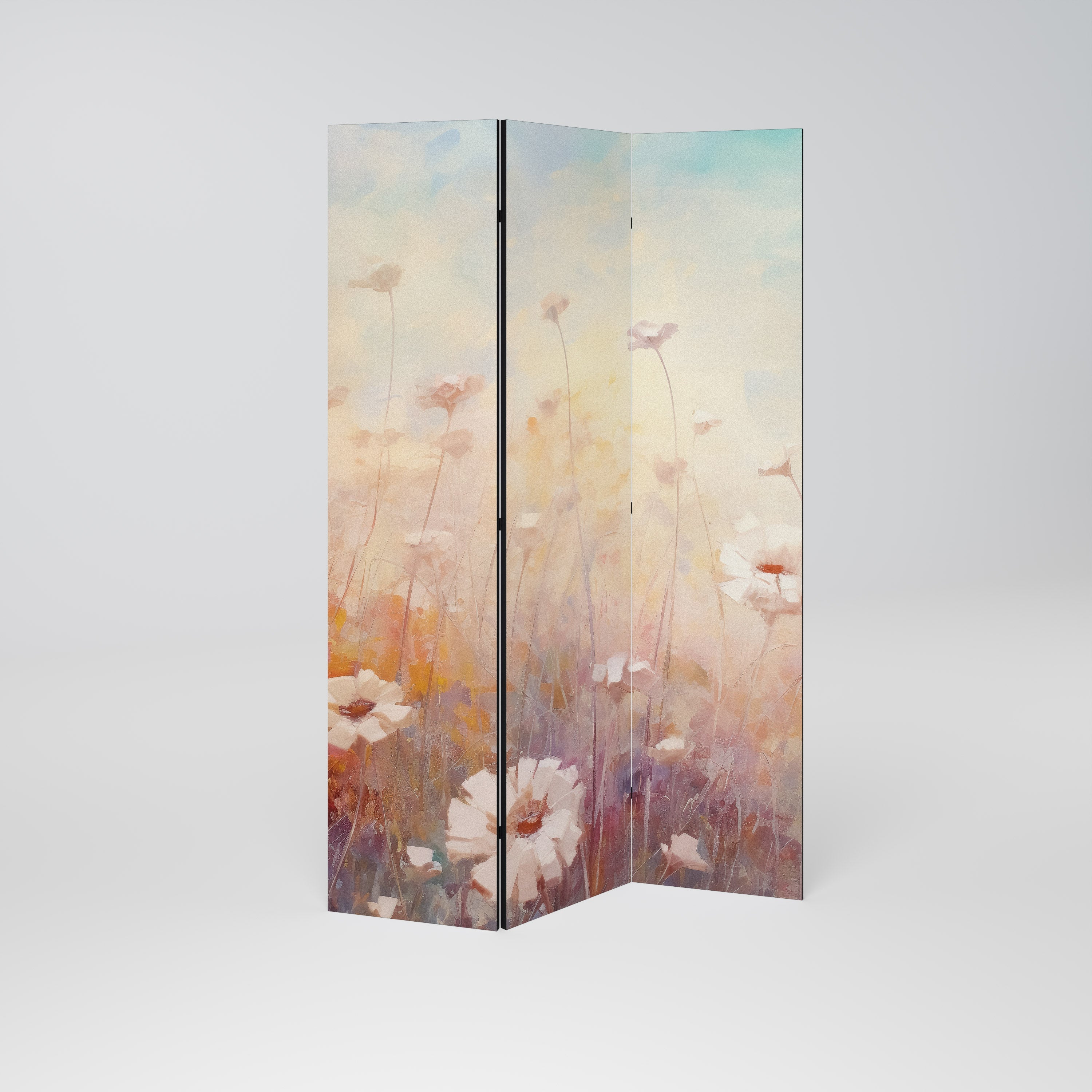 BREEZE OF COLORS Dekorativ rumsavdelare med 3 paneler