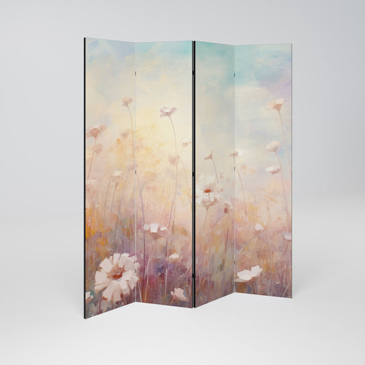 BREEZE OF COLORS Dekorativ rumsavdelare med 4 paneler