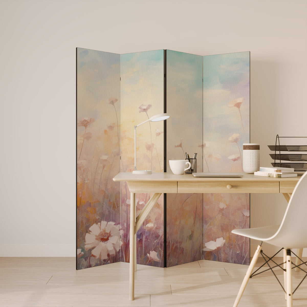 BREEZE OF COLORS Rumsavdelare 4 paneler