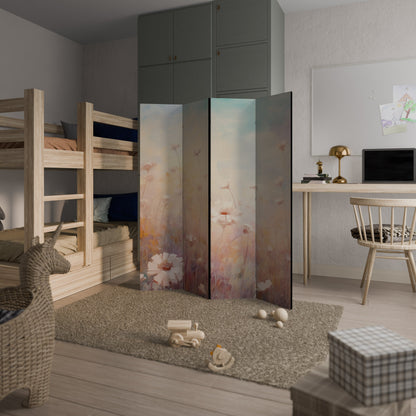 BREEZE OF COLORS Dekorativ rumsavdelare med 4 paneler