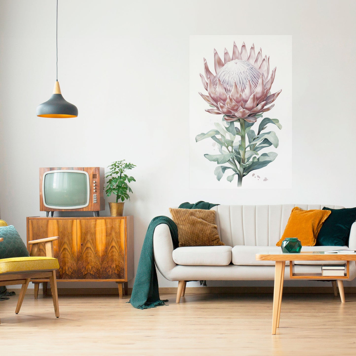 ROYAL PROTEA Peel and Stick Vertical Poster