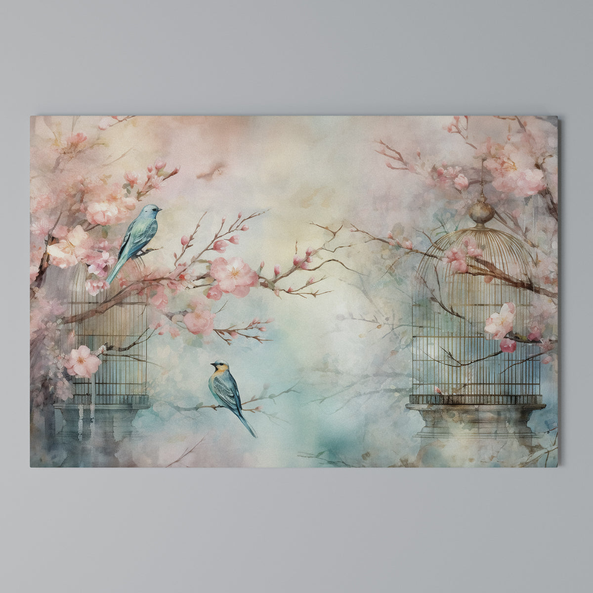 CHERRY BIRDSONG Horizontal Canvas Print