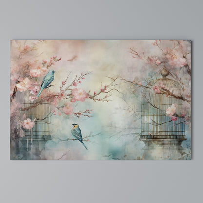 CHERRY BIRDSONG Horizontal Canvas Print