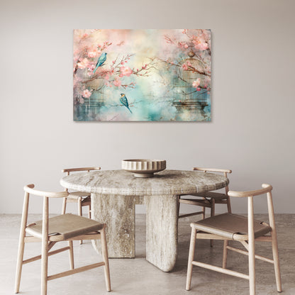 CHERRY BIRDSONG Horizontal Canvas Print