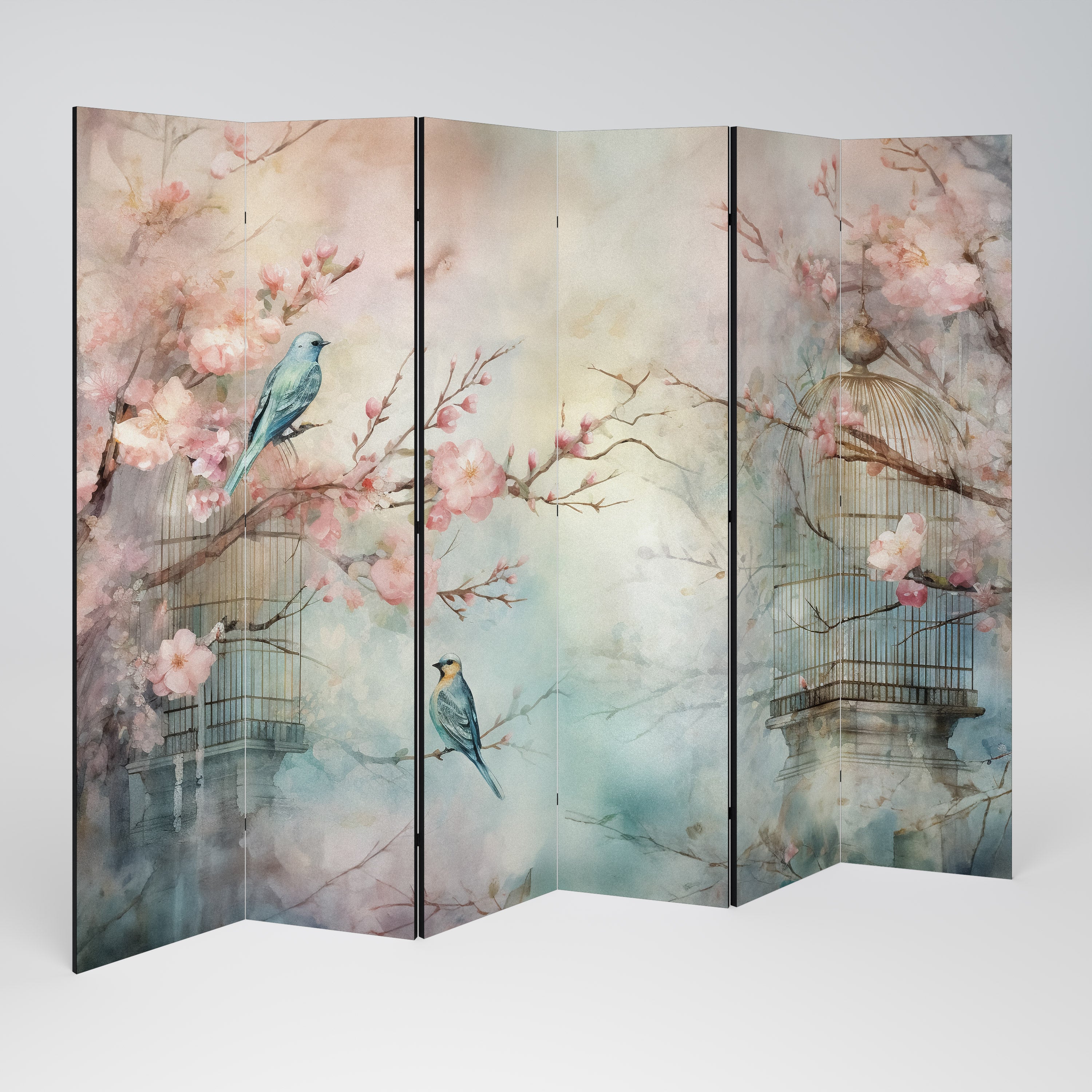 CHERRY BIRDSONG Rumsavdelare 6 paneler