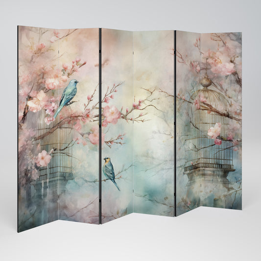 CHERRY BIRDSONG Rumsavdelare 6 paneler