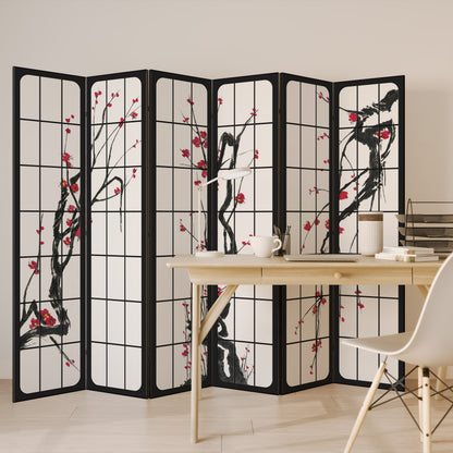 JAPANESE BLOSSOMS Rumsavdelare 6 paneler