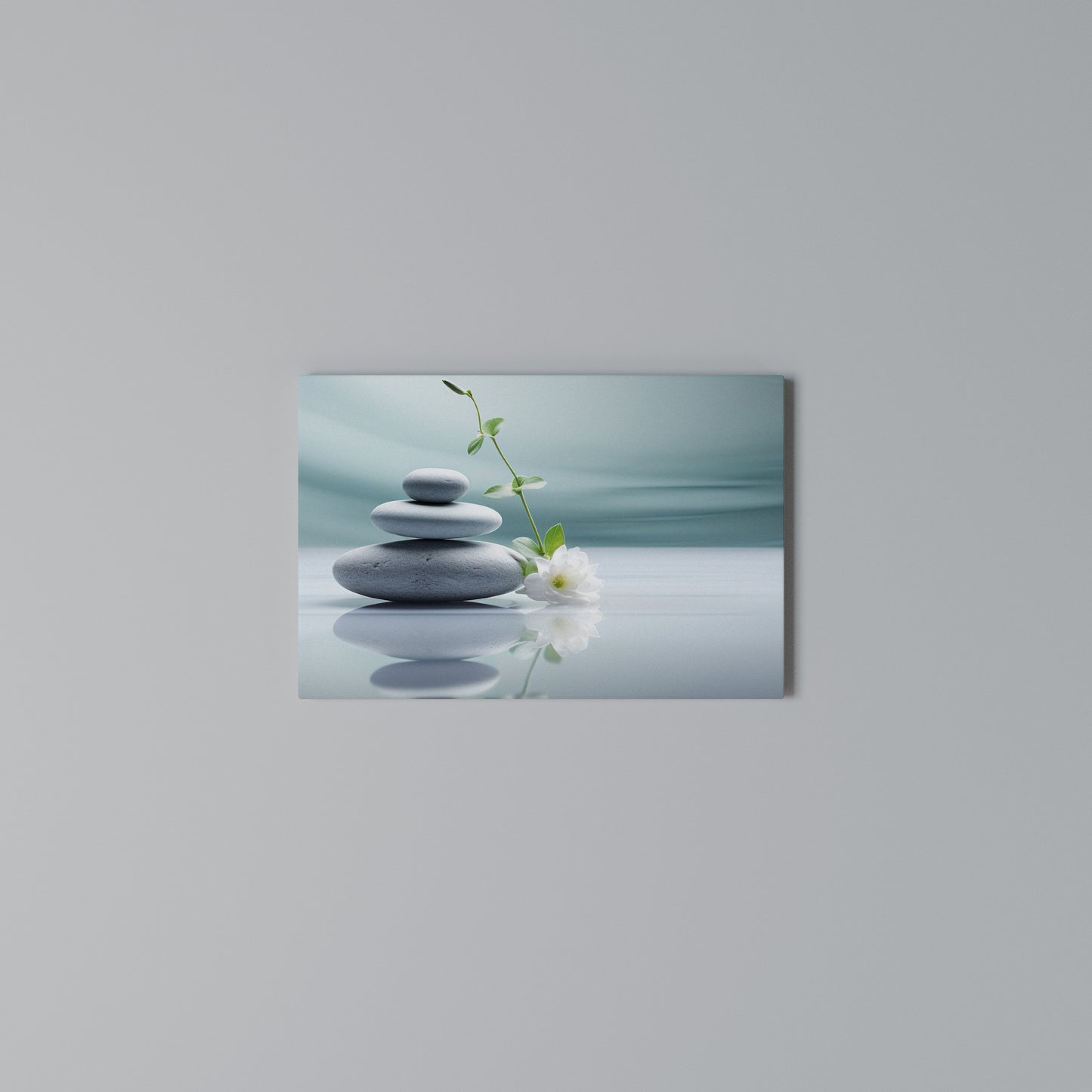 TRANQUIL STONE BALANCE Horizontal Canvas Print