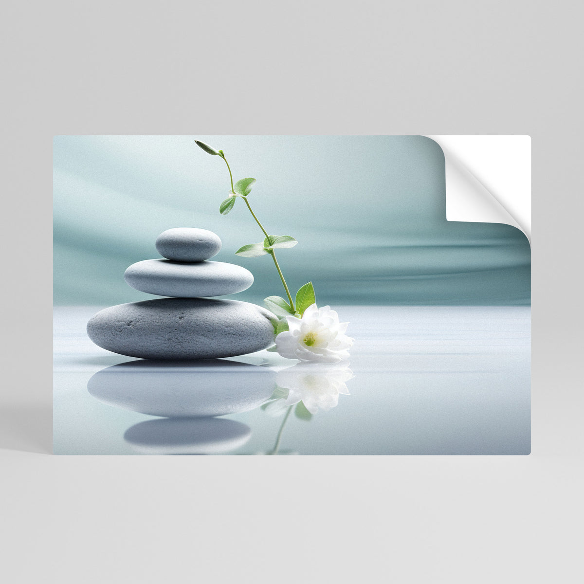 TRANQUIL STONE BALANCE Självhäftande Horisontell Poster