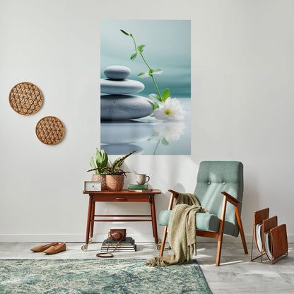TRANQUIL STONE BALANCE Peel and Stick Vertical Poster