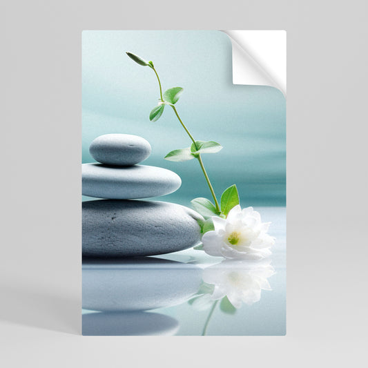 TRANQUIL STONE BALANCE Självhäftande Vertikal Poster