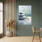 TRANQUIL STONE BALANCE Peel and Stick Vertical Poster