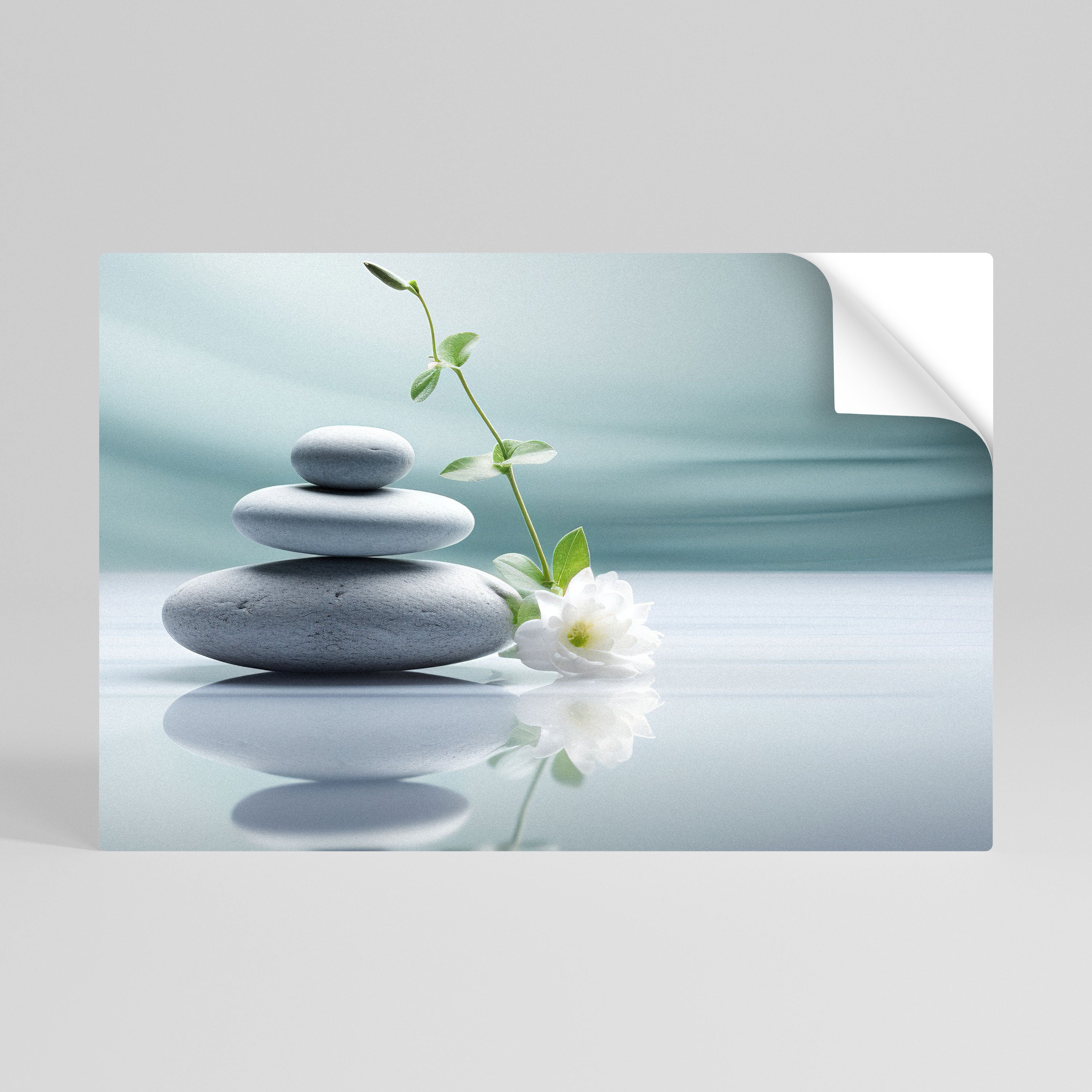 TRANQUIL STONE BALANCE Självhäftande Horisontell Poster