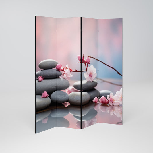 BALANCE OF NATURE Dekorativ rumsavdelare med 4 paneler