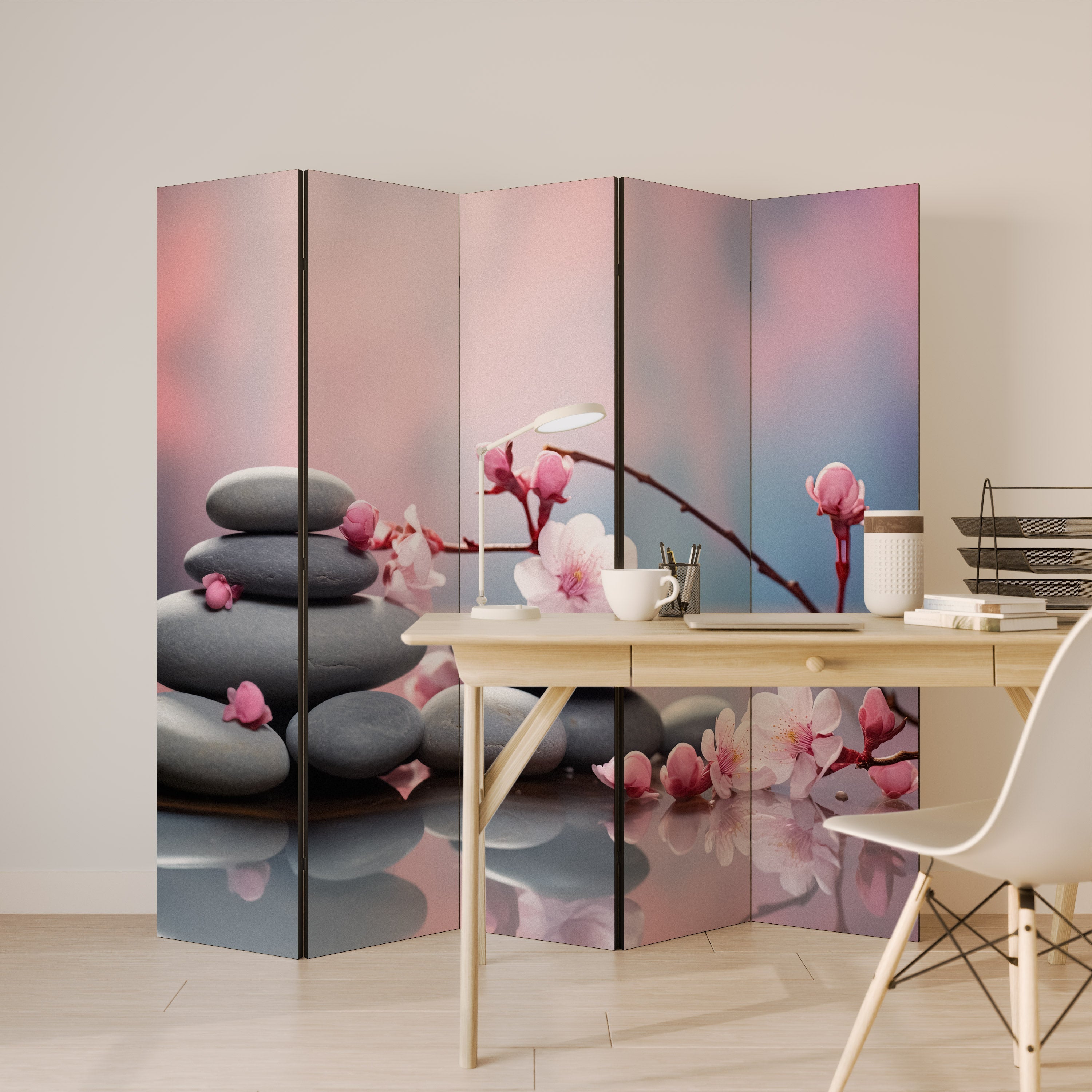 BALANCE OF NATURE Dekorativ rumsavdelare med 5 paneler