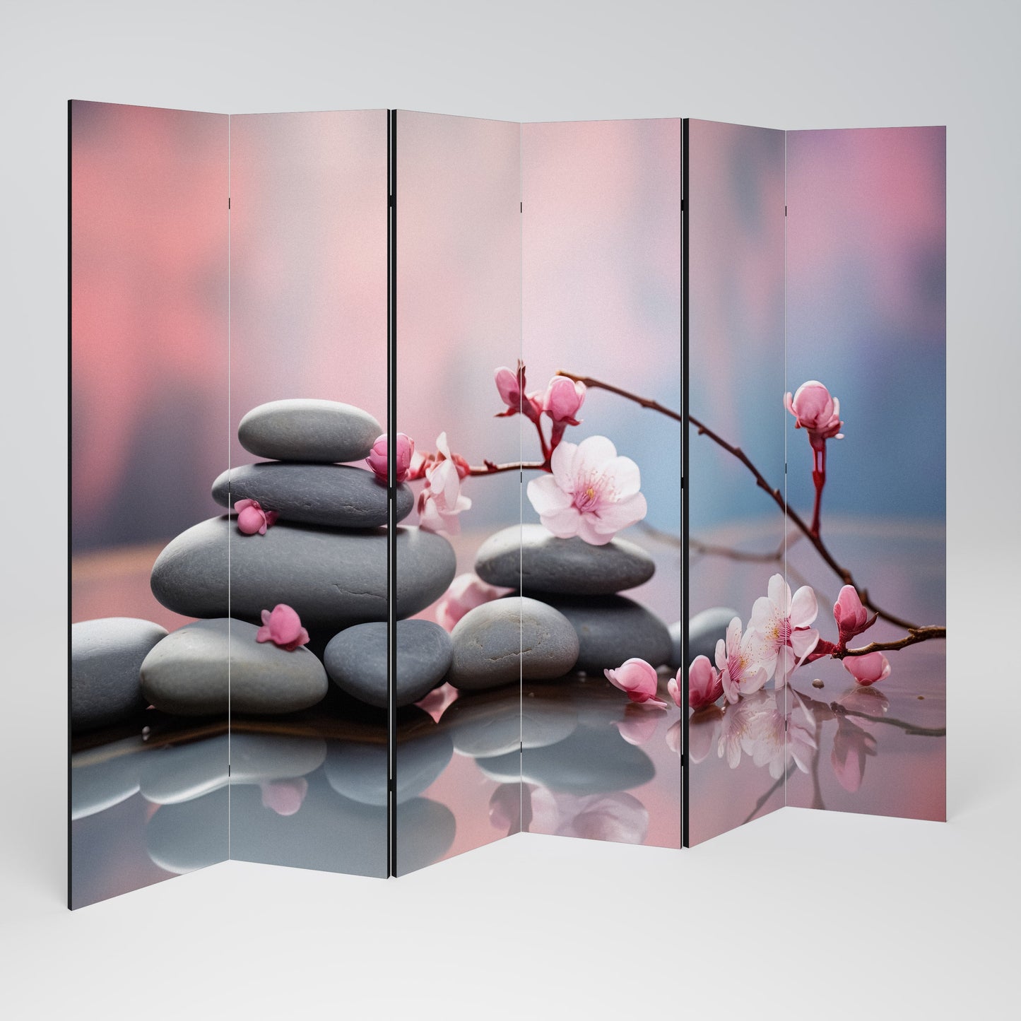BALANCE OF NATURE Decorative 6-Panel Room Divider