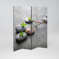 STONES AND BLOSSOMS 4-Panel Room Divider