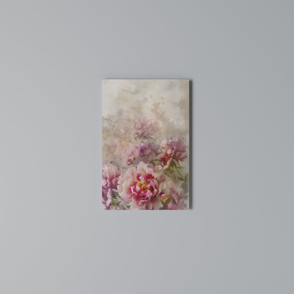 PEONY WHISPER Vertical Canvas Print