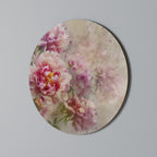 PEONY WHISPER Round Wall Art