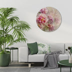 PEONY WHISPER Round Wall Art