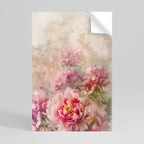 PEONY WHISPER Peel and Stick Vertical Poster
